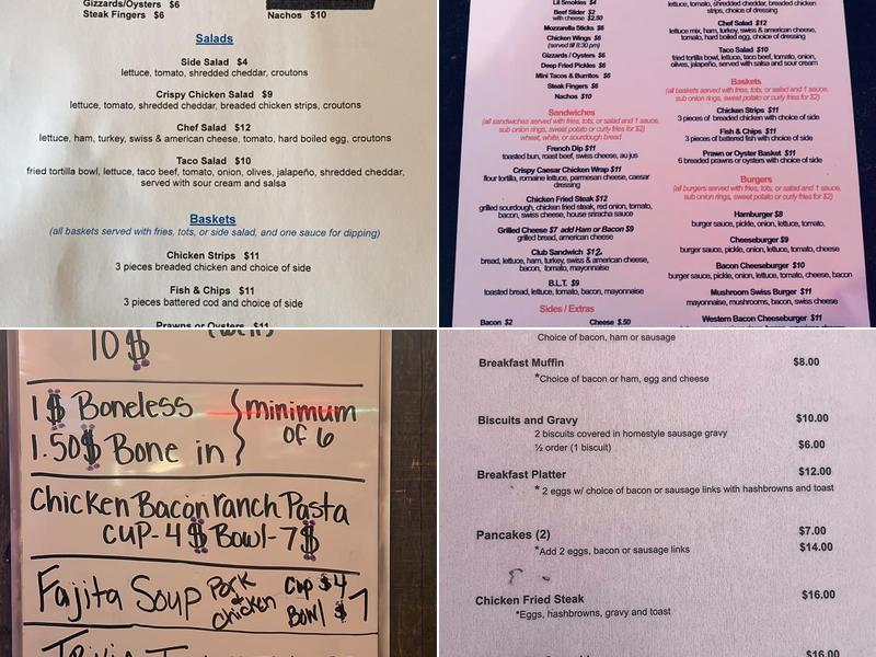 Olde Silver Dollar Menu