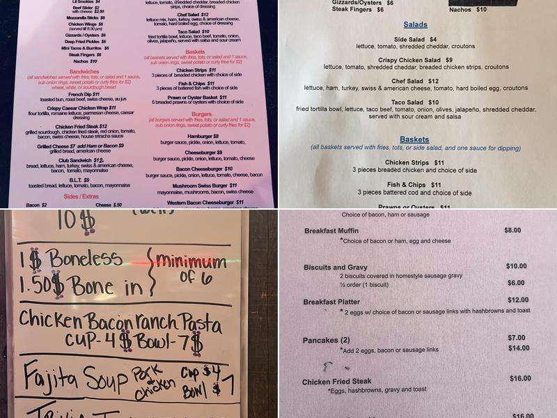 Olde Silver Dollar Menu