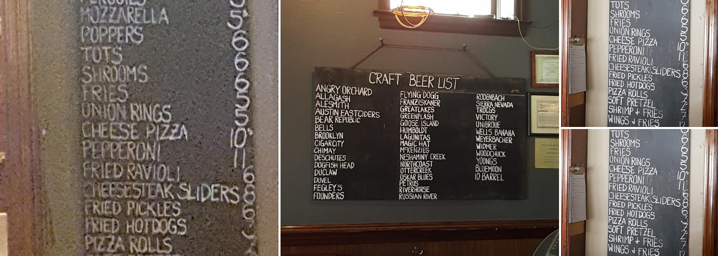 Bar 31 Menu