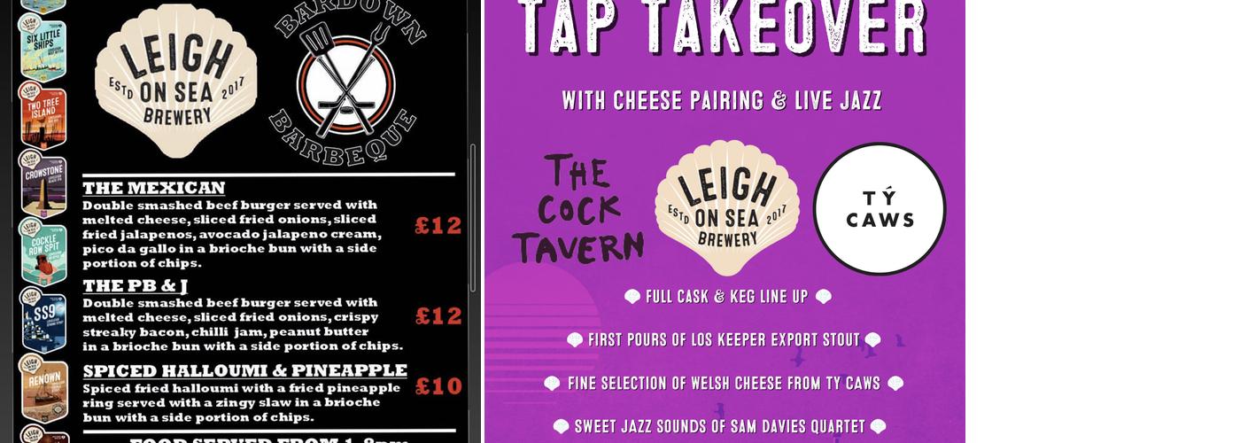 Leigh on Sea Brewery Menu