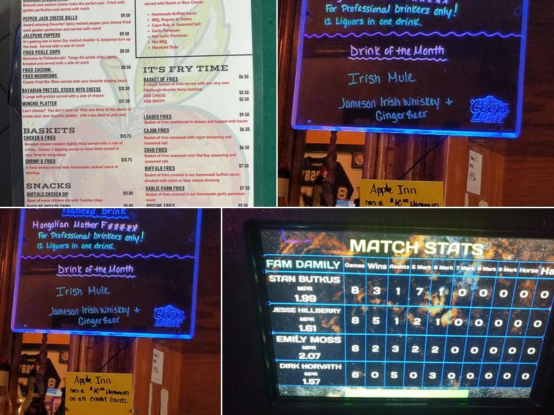 Apple Inn Menu