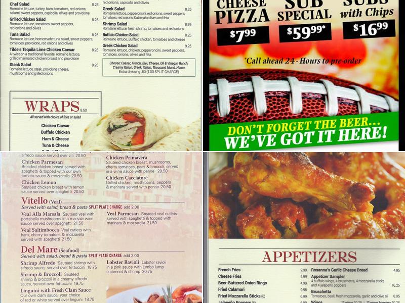 MISENO'S RISTRO PUB Menu