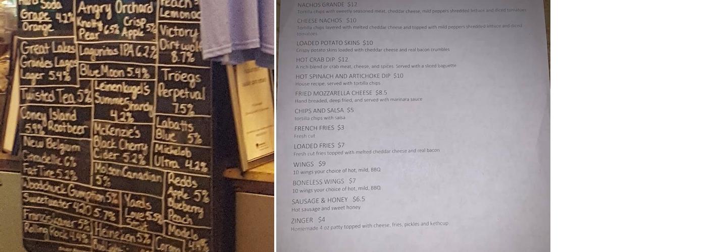 Gingerbread Man Menu