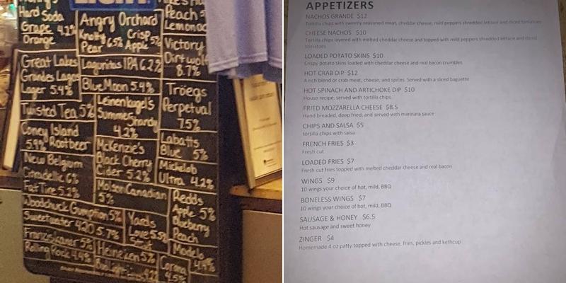 Gingerbread Man Menu