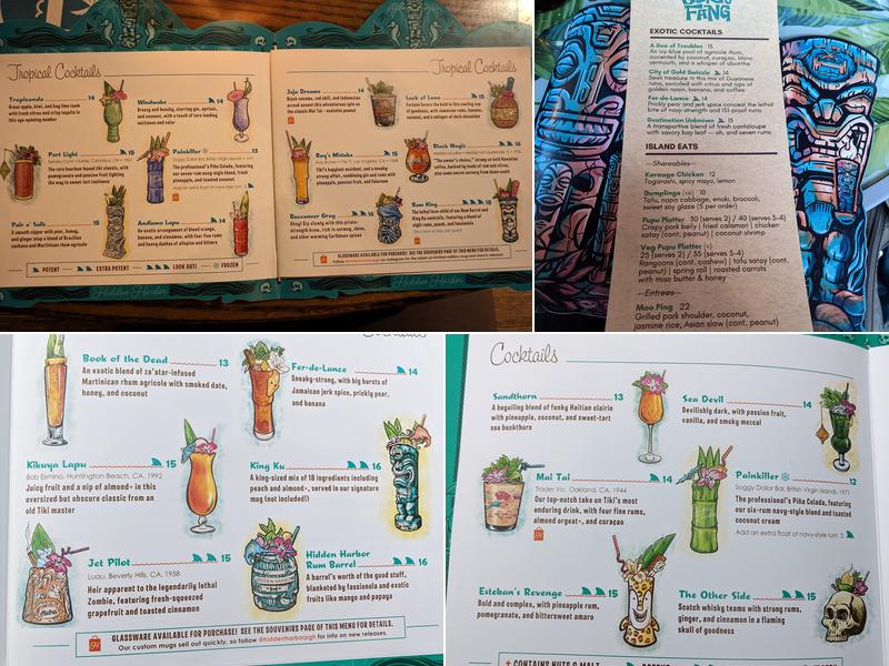Hidden Harbor Menu