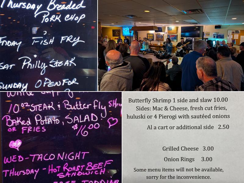 Hill Top Social Club Menu