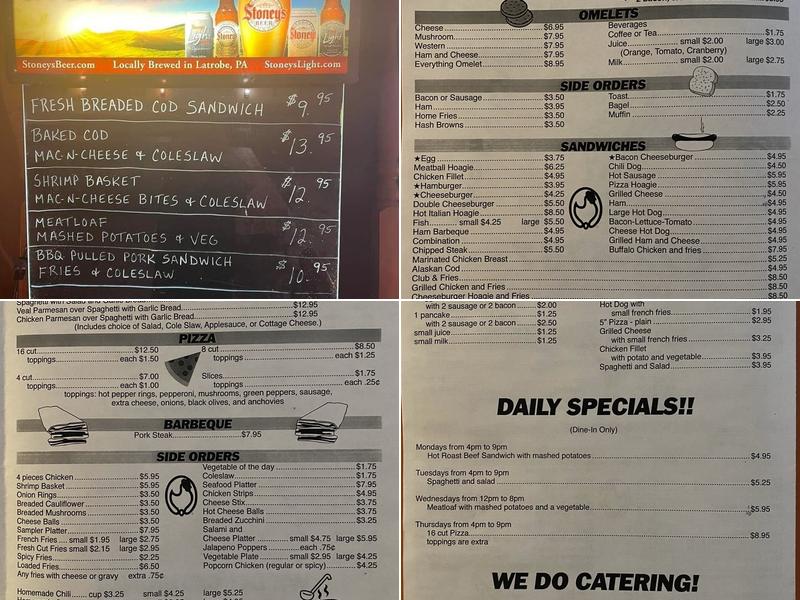 June Bug's Bar Menu