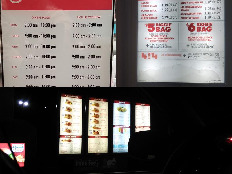 Wendy's Menu