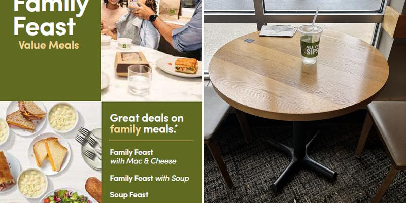 Panera Bread Menu