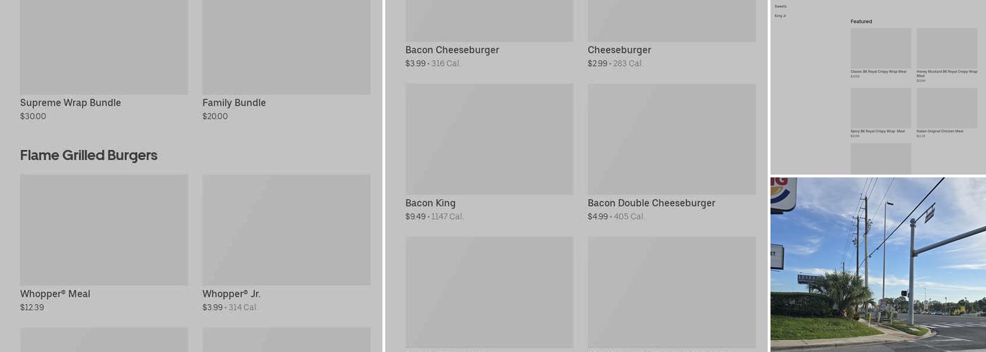 Burger King Menu
