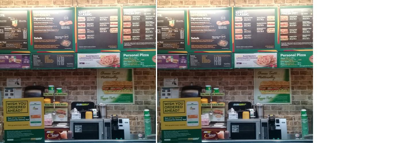 Subway Menu