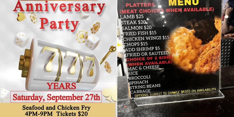 601 Lounge Menu