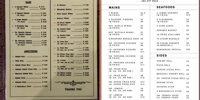 O'Hagan's Bar Menu