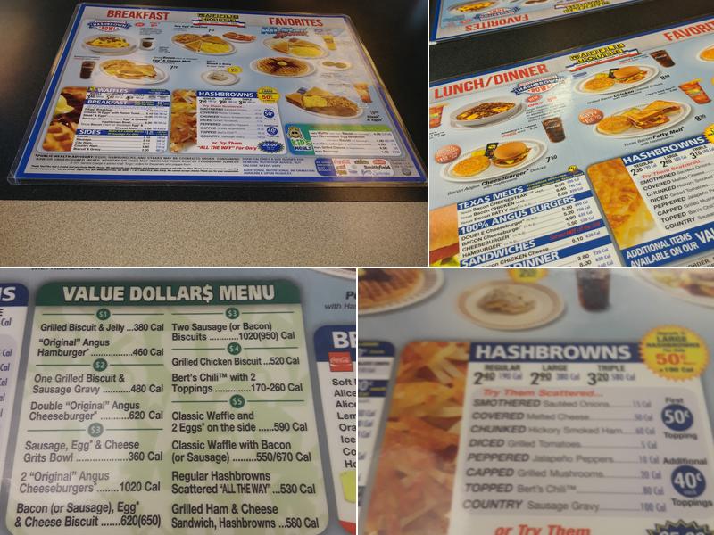 Waffle House Menu