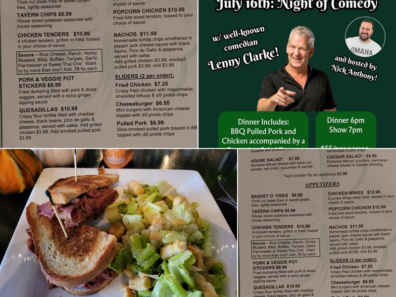 Tammany Hall Pub & Parlor Menu