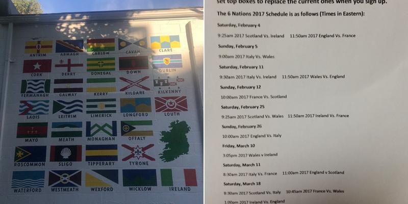 The Fastnet Pub Menu