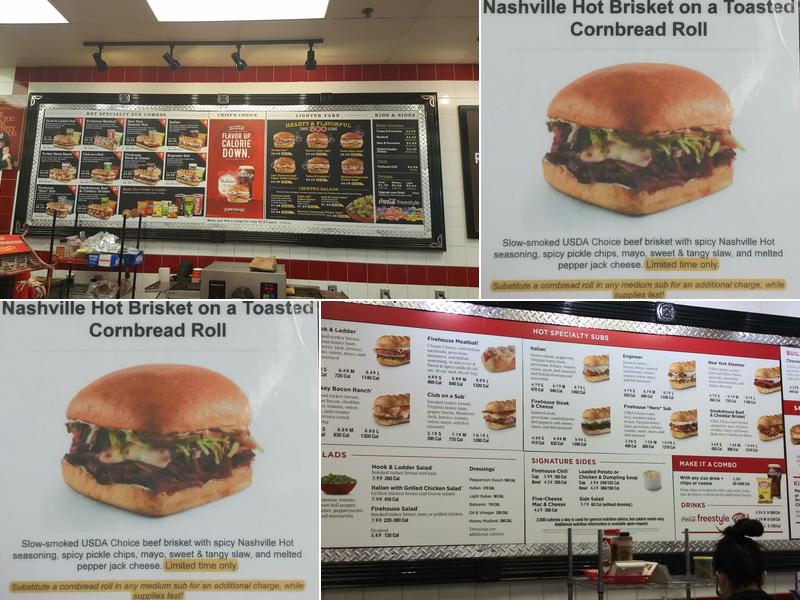 Firehouse Subs New Port Richey Menu