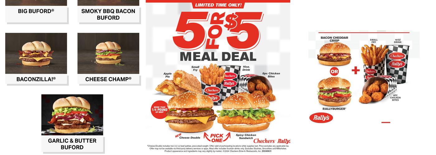 Checkers Menu