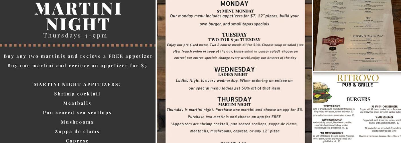 Ritrovo Menu