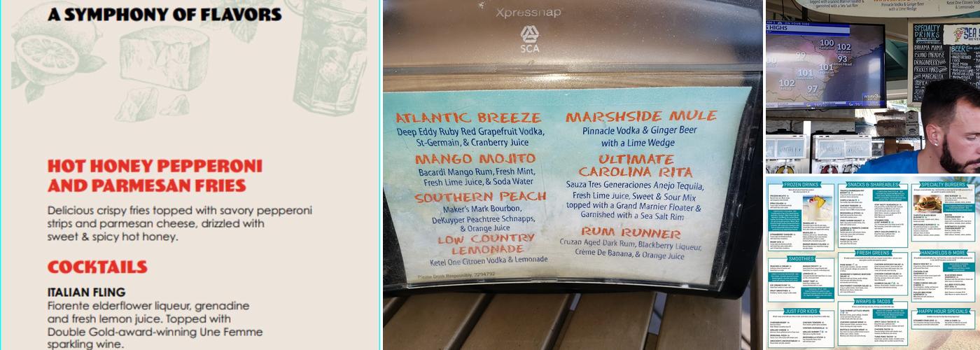 Sea Salts Beverage Company Menu