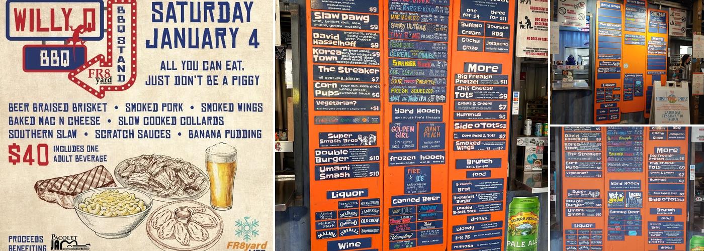 FR8yard Menu