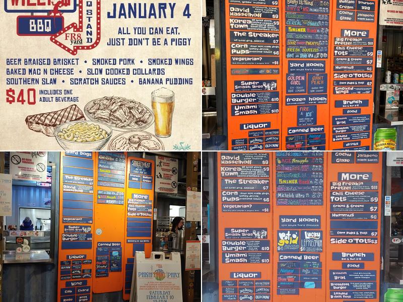 FR8yard Menu