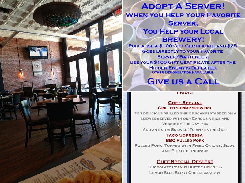 The Blue Ridge Brewing Company Menu