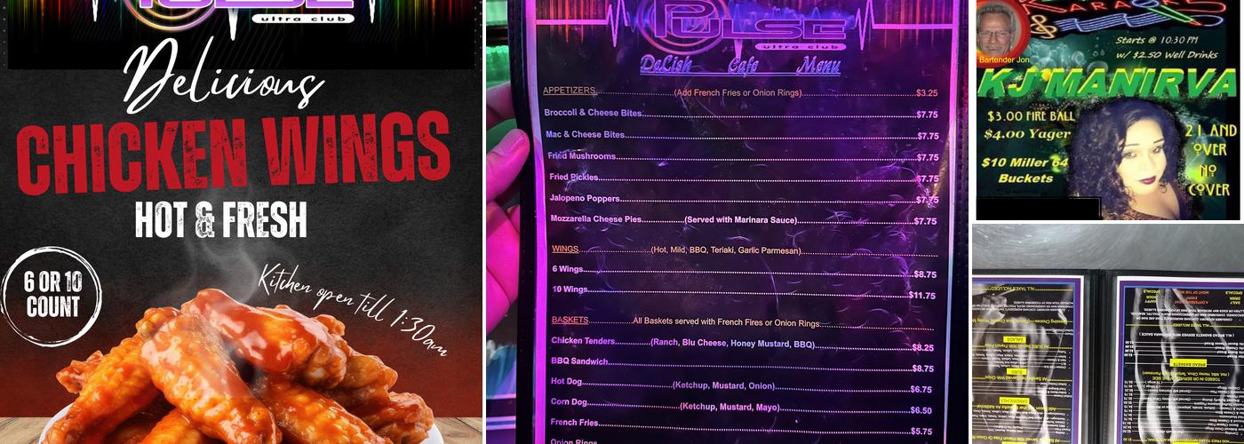 Pulse Ultra Club Menu