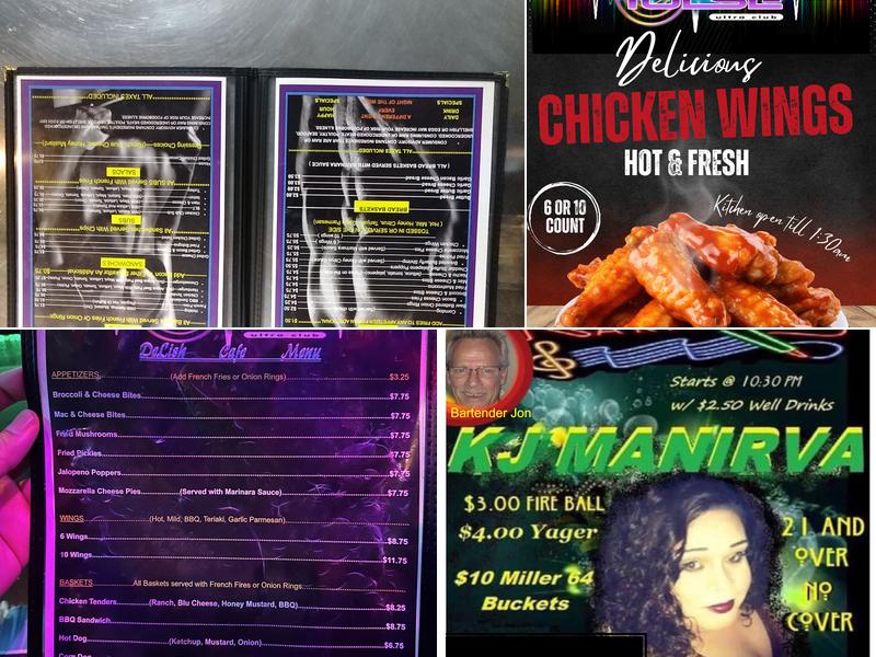 Pulse Ultra Club Menu