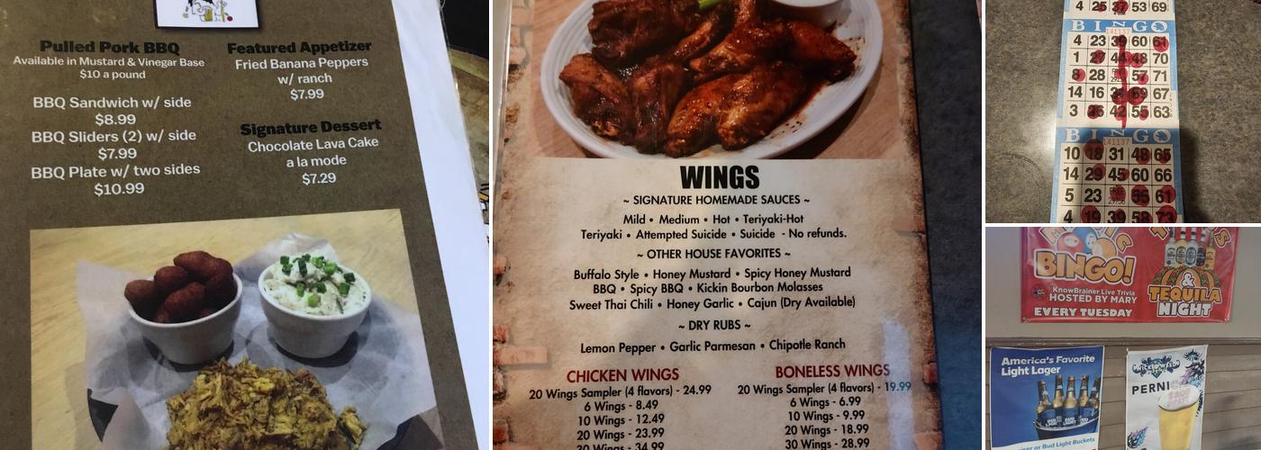 Wings & Ale Menu