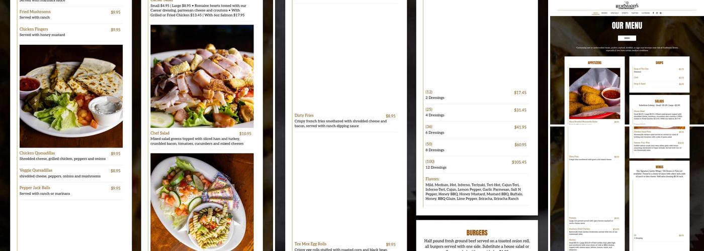 Hemingway's Menu