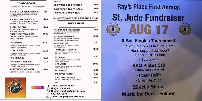 Rays Place Menu