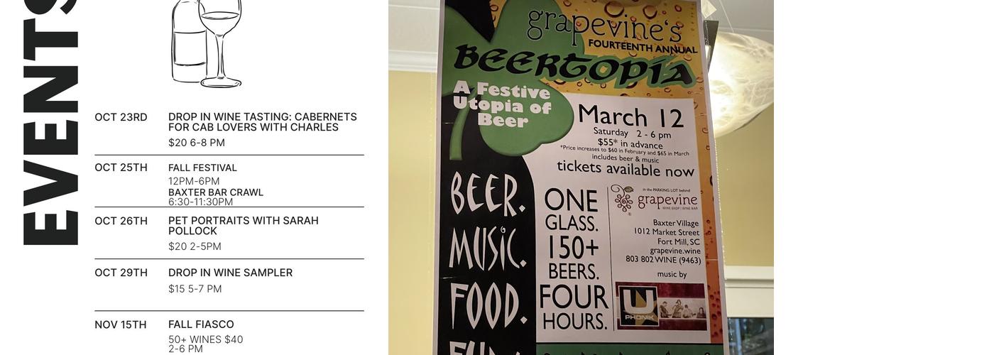 Grapevine Menu
