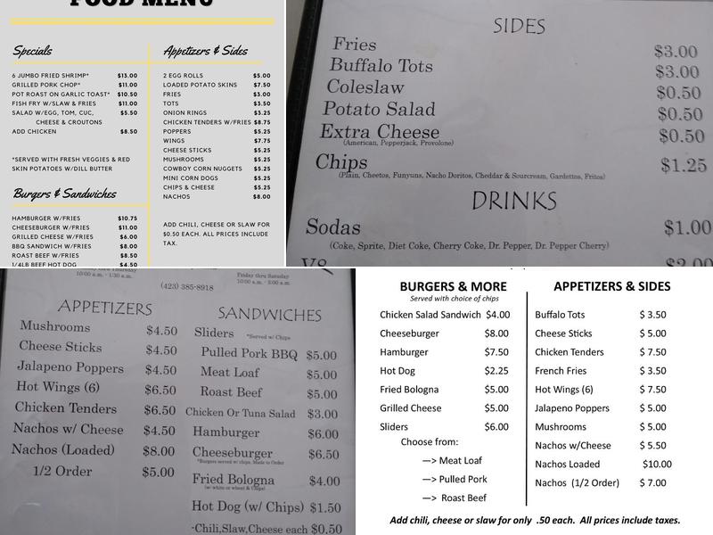 North River Pub Menu