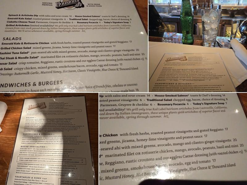 Houston's Menu