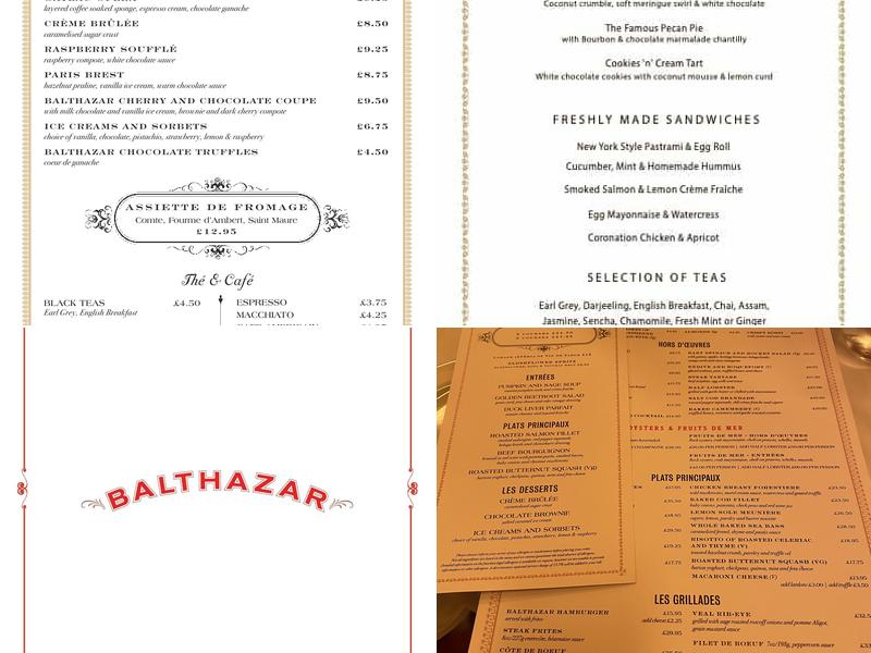 Balthazar Menu