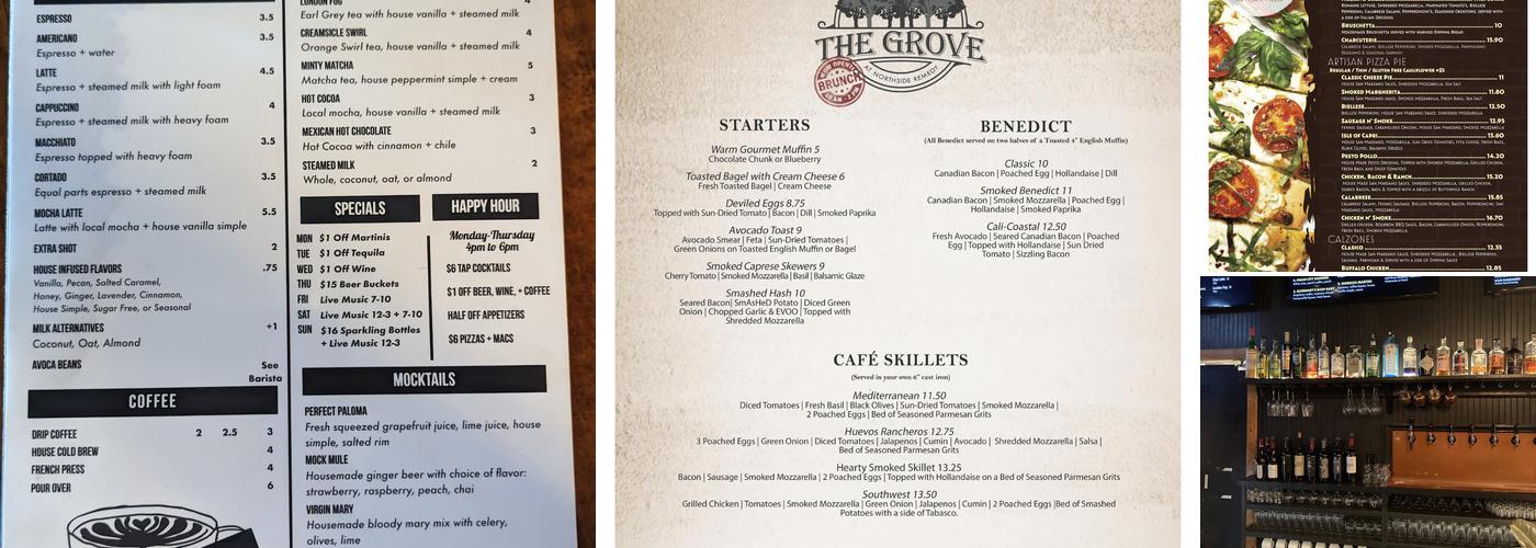 Northside Remedy Menu