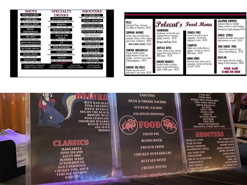 Polecat's Menu
