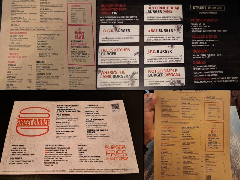 Gordon Ramsay Street Burger – The O2 Menu