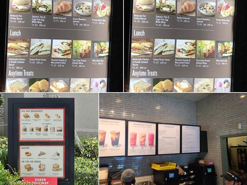Starbucks Coffee Company Menu