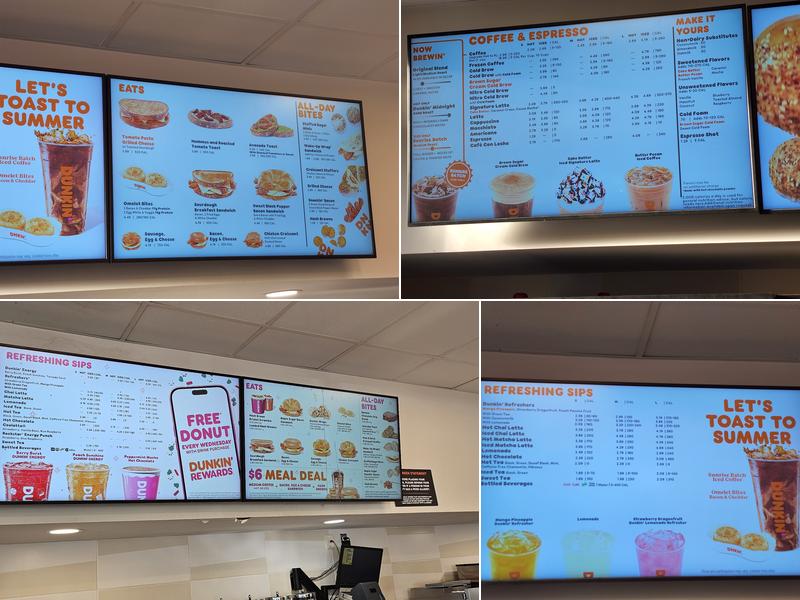 Dunkin' Menu
