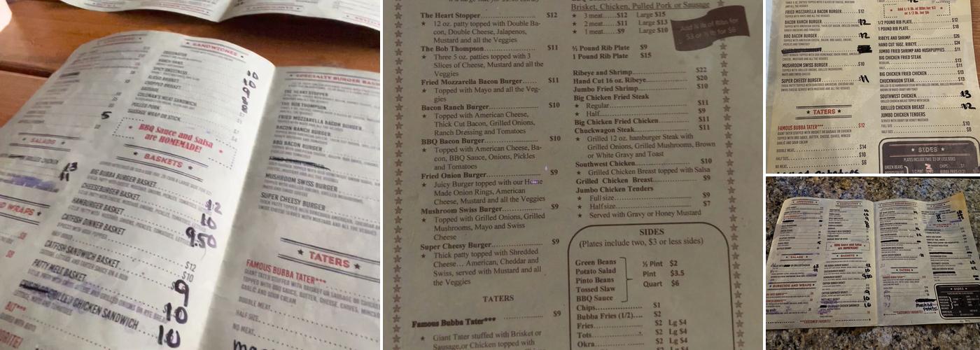Backyard BBQ Menu