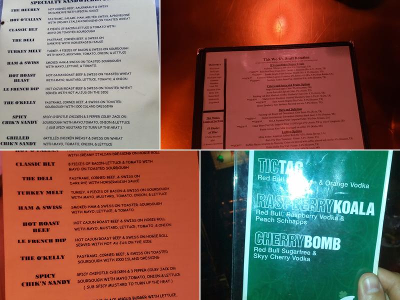 Molly's Pub Menu