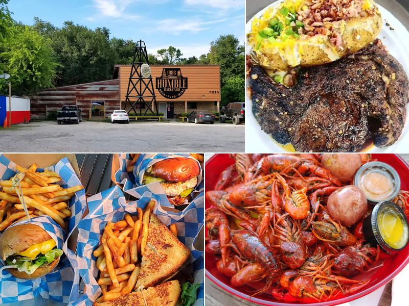 1886 Humble Backyard 7015 Manor Way, Humble