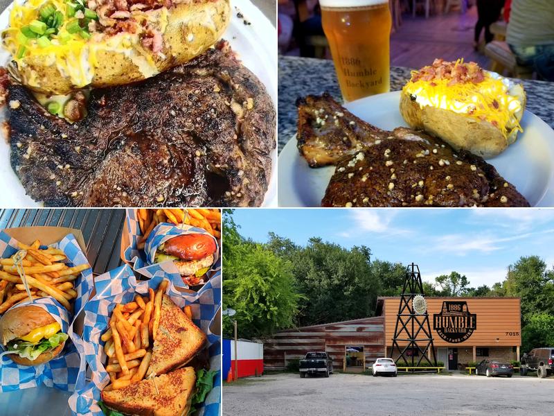 1886 Humble Backyard 7015 Manor Way, Humble