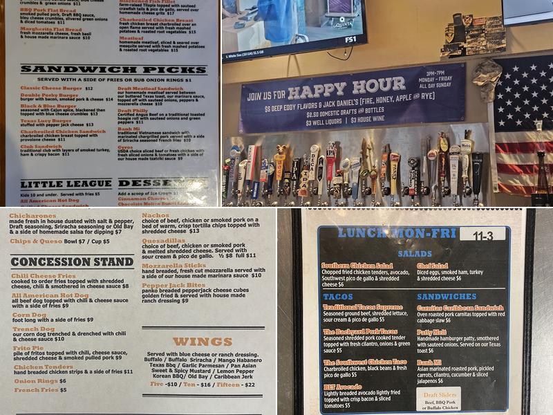 The Draft Menu