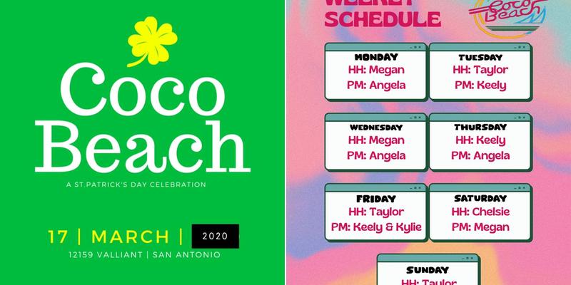 Coco Beach Menu