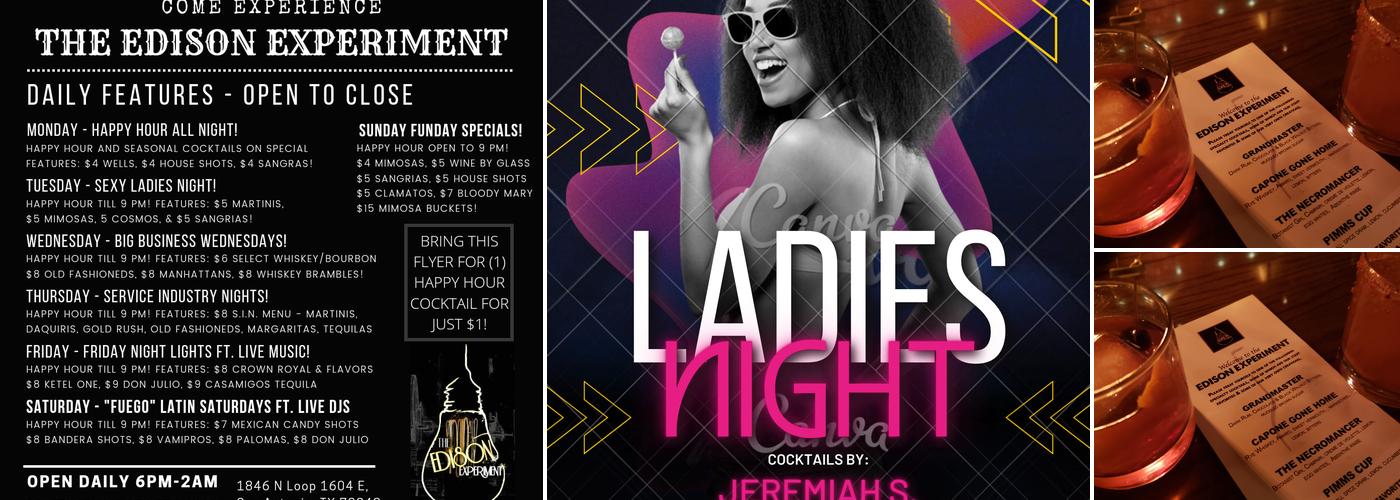 Edison Experiment Menu