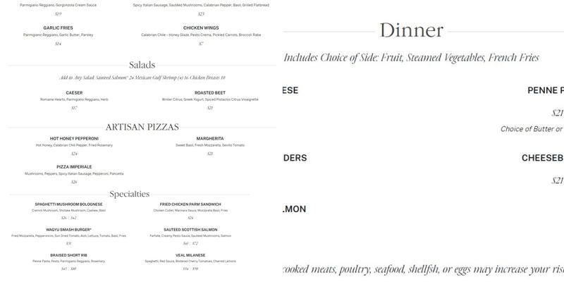 Daly's Pub & Rec Menu