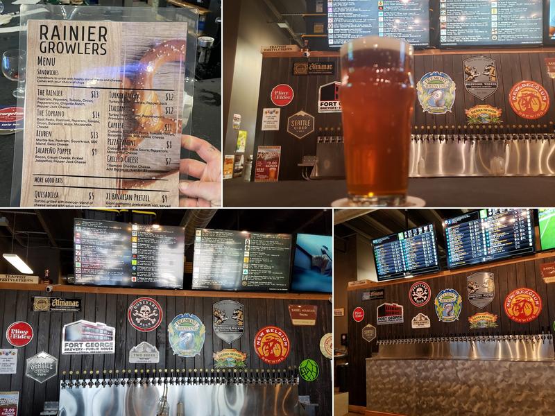 Rainier Growlers Menu